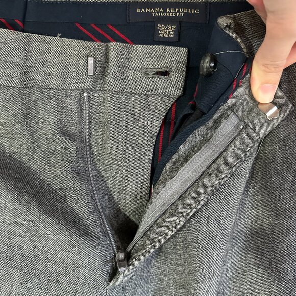 Banana Republic Men's Wool Tapered Trousers - Picture 5 of 7